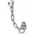 Belay-rappel station bi-chrome plated steel