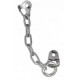 Belay-rappel station bi-chrome plated steel