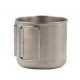 Taza acero inoxidable asa plegable 400 ml Laken