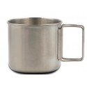 Taza acero inoxidable asa plegable 400 ml Laken